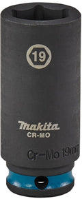 Makita 19 x 63 mm 3 8 impact black krachtdop - e-16368