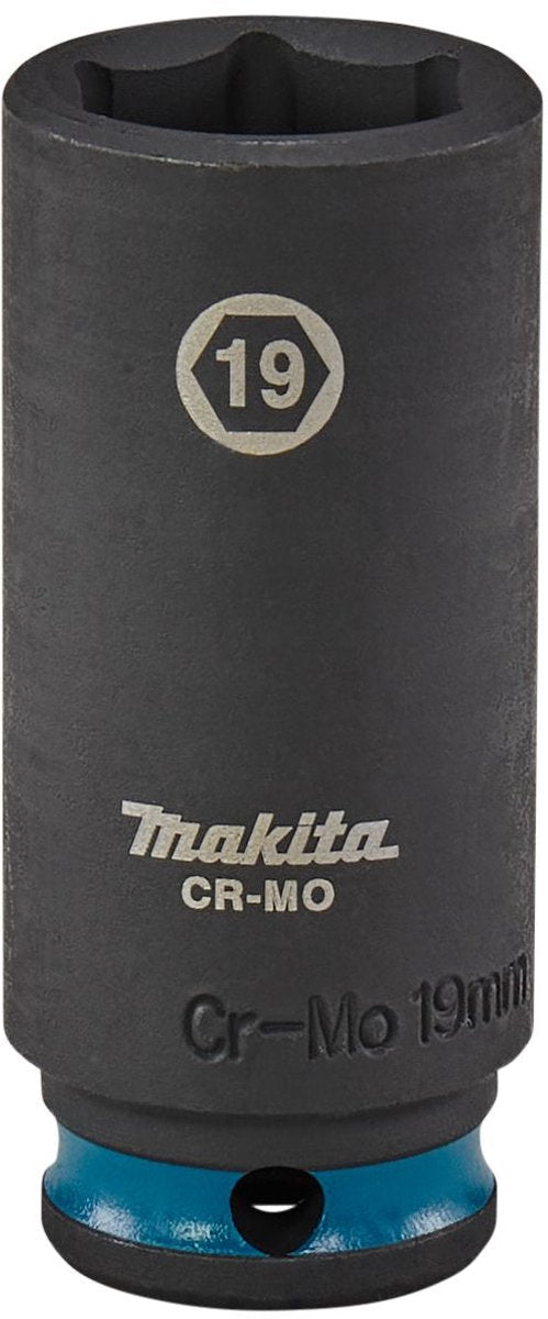 Makita 19 x 63 mm 3 8 impact black krachtdop - e-16368