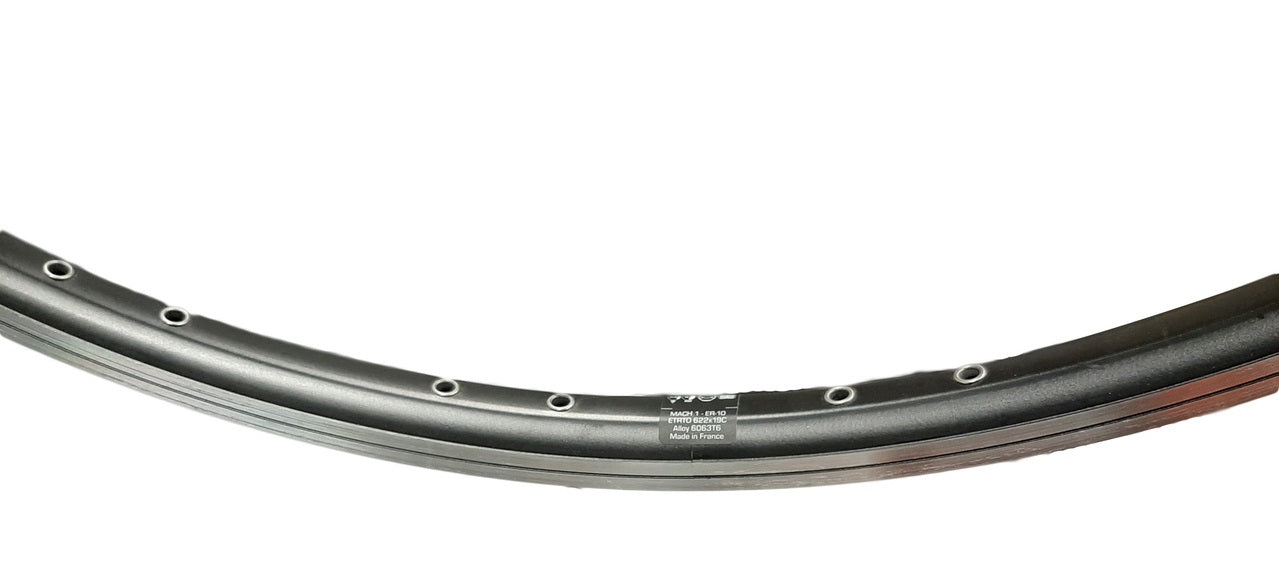 Velg gazelle 28 (622) mach-1 2x18 zwart (geslepen)