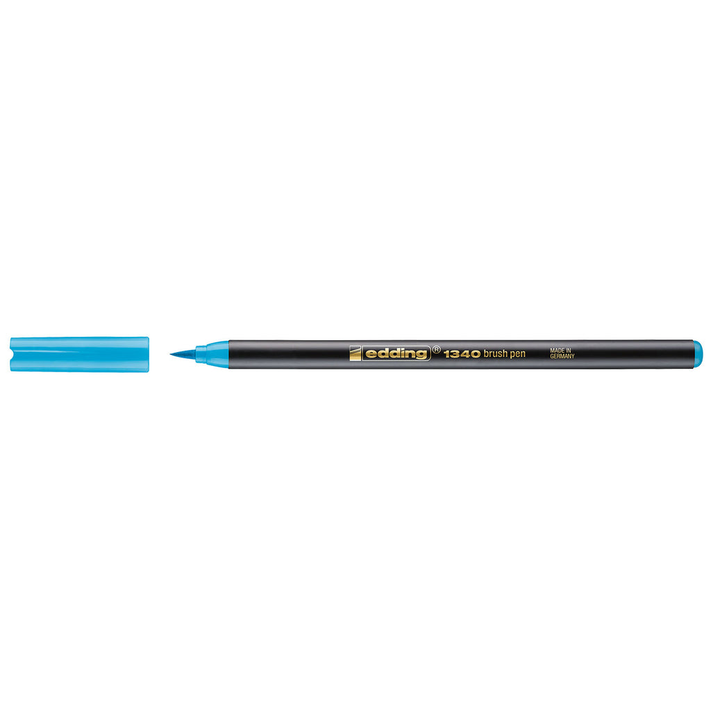 Edding 1340 • brushpen azuurblauw