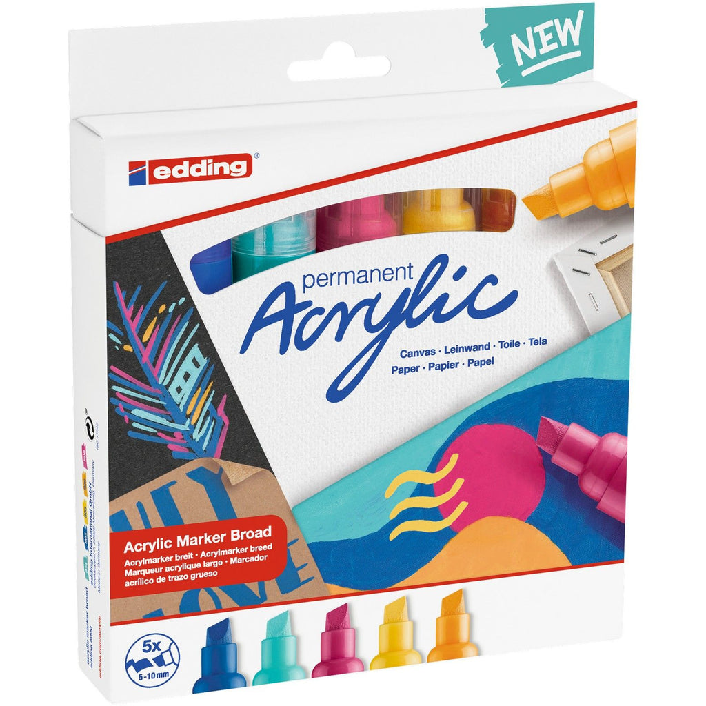 Edding 5000 • acrylmarker breed 5pcs set abstract