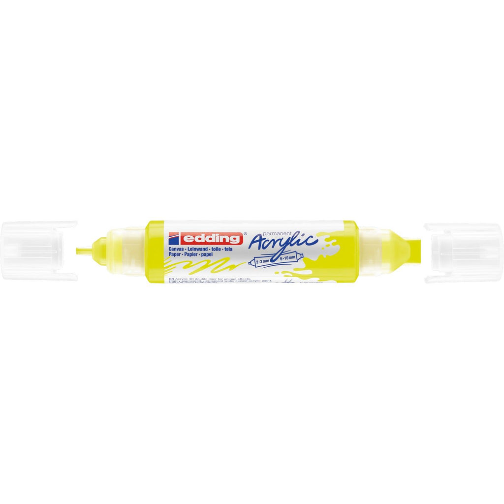 Edding 5000 • acrylic 3d doubleliner neongeel