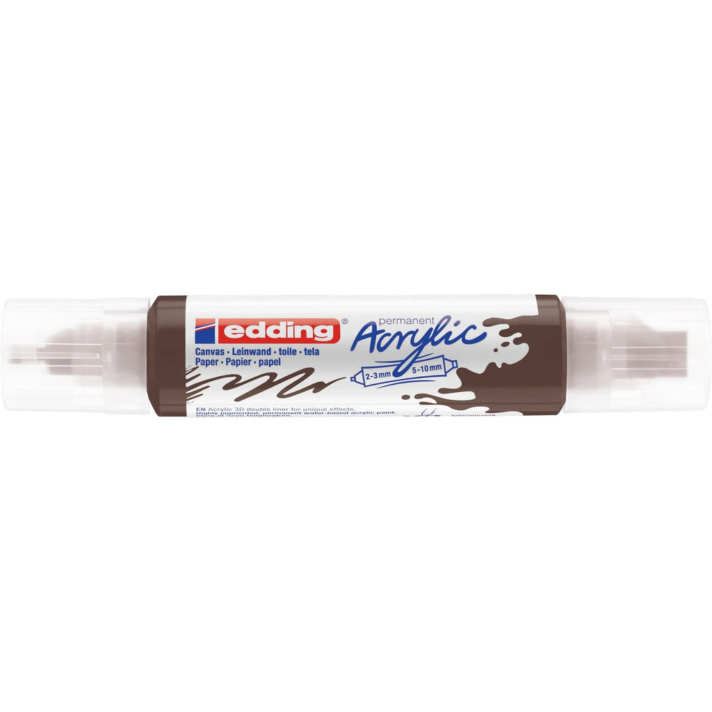Edding 5000 • acrylic 3d doubleliner chocoladebruin