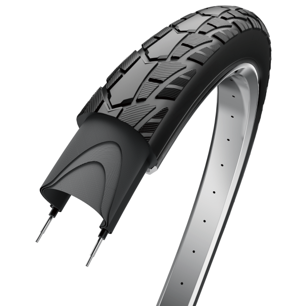 Äußerer Reifen Edge Performance Basic 28 x 1.40 37-622 - schwarz mit weißem Streifen