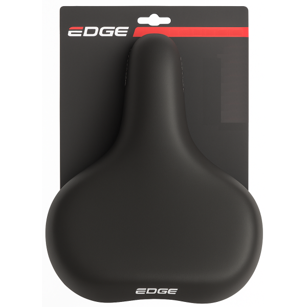 Edge Towny Fahrradsattel mit Memory-Schaum – schwarz
