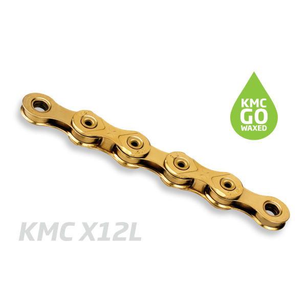 KMC Kette x12l 12v 126l gewachst tin-n gold