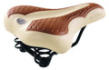 Selle Montegrappa Sattel Cosmos mit Federung, cremefarben, braun, auf Karton