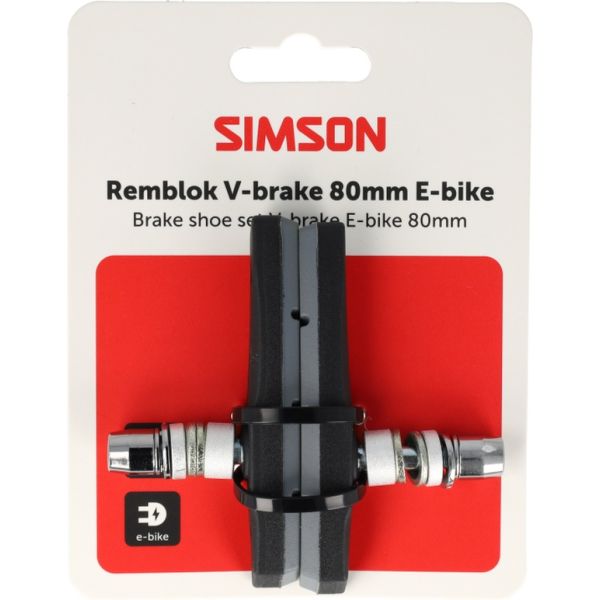 Rema tip top nederland b.v. simson remblokken e-bike v-brake 80mm