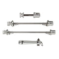 Schnellspanner-Set Tranz X OLD 100 + 130 mm – silber