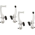 V-Bremsen-Set Saccon, vorne und hinten, Aluminium – silber