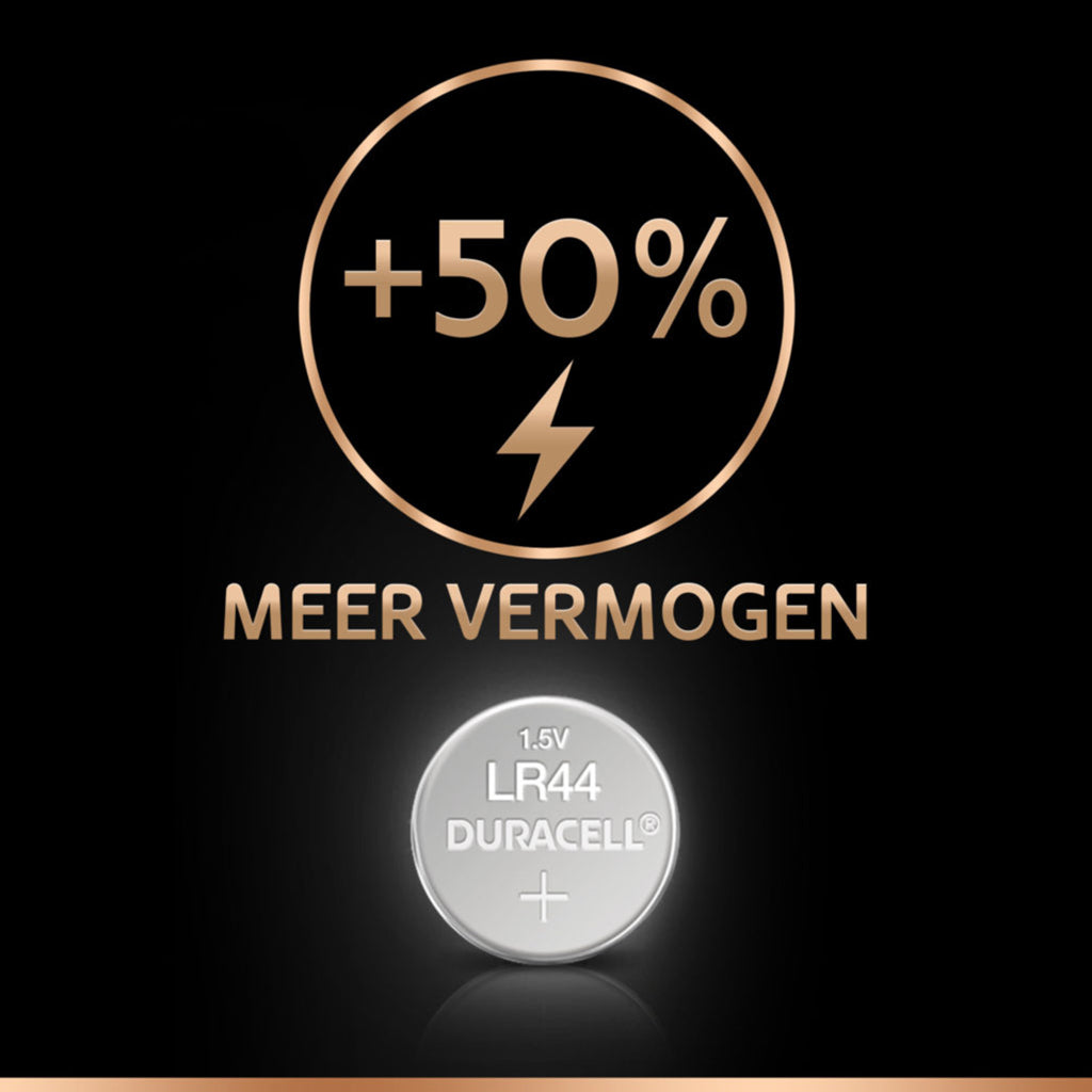 Duracell knoopcel batterij - lr44 - 4 batterijen