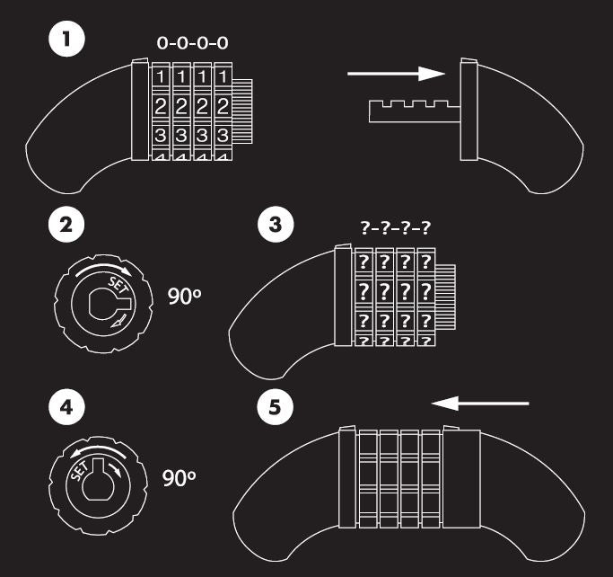 Edge cijferslot digit - ø10mm x 150 cm