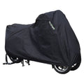 DS Covers ALFA 3W Motorradabdeckung mit Fach für Topcase – schwarz
