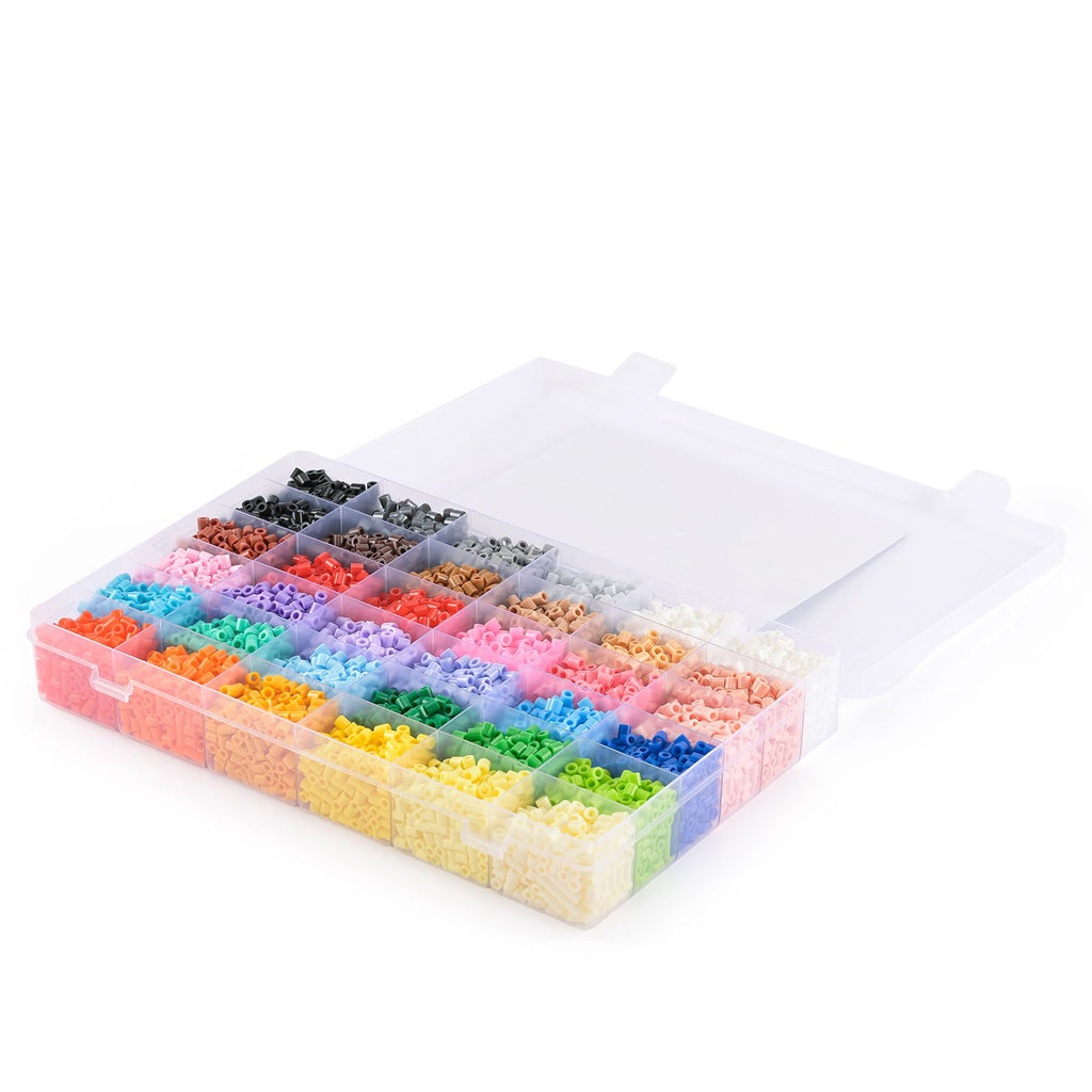 Vaessen creative strijkkralen set - 5 mm - assortiment - 36 kleuren - 12.000 stuks
