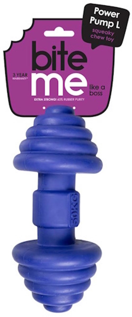 Ebi kauwspeeltje power pump blauw l - 20 x 9 x 9cm