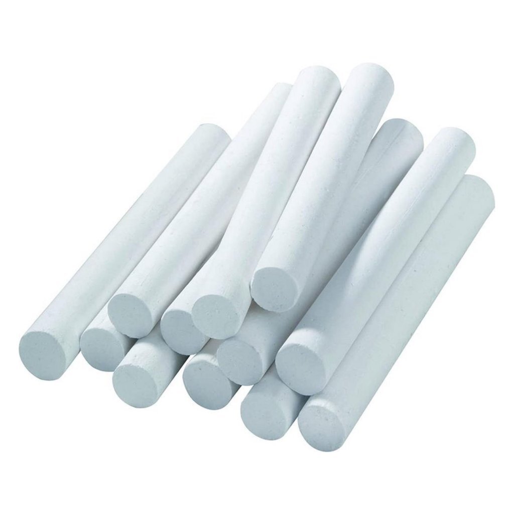 Crayola weiße Kreide, 12 Stück.