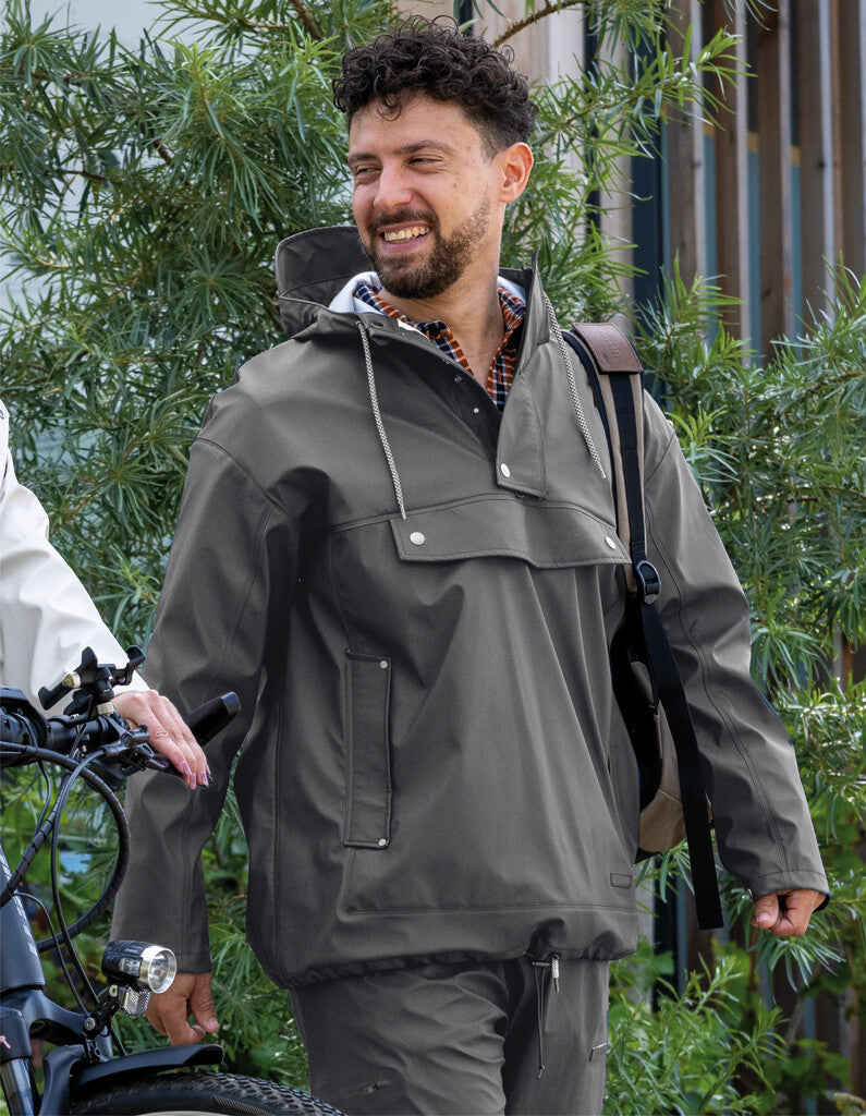 Mirage regenjas rainfall closed jacket - maat xl - gemaakt van polyester soft touch - earl grey