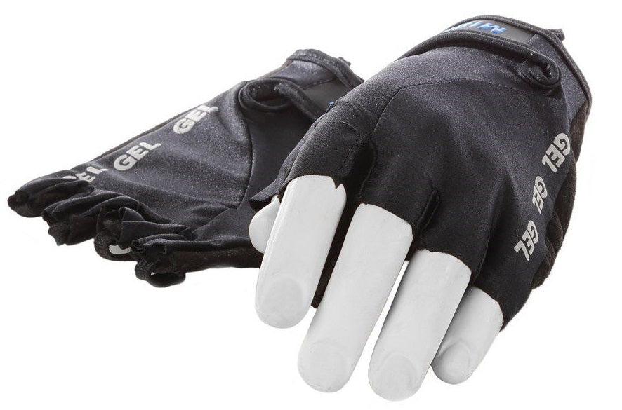 Rennhandschuhe aus Lycra, Schwarz, Größe L