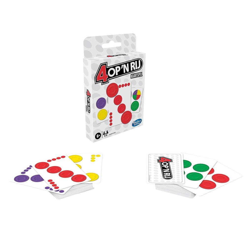 Hasbro 4 op 'n rij - kaartspel | 4 stuks