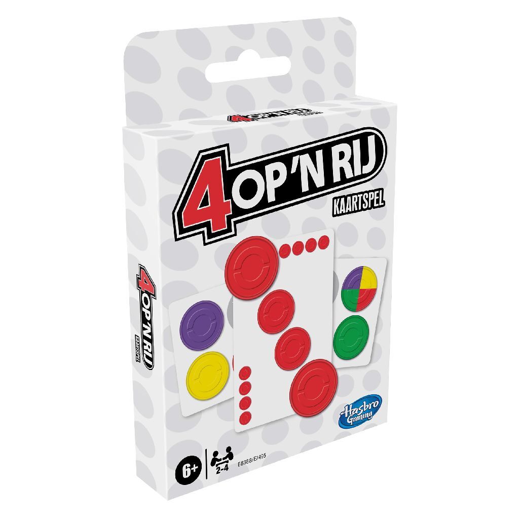 Hasbro 4 op 'n rij - kaartspel | 4 stuks
