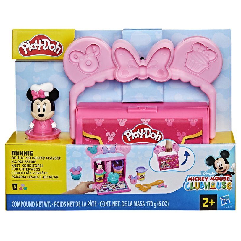 Hasbro play-doh disney junior minnie on-the-go bakery playset