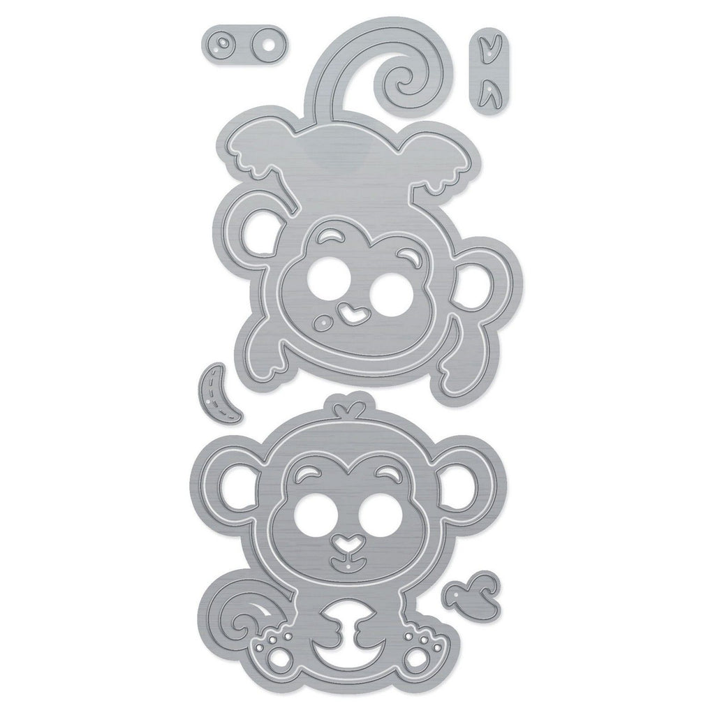 Tonic studios • wild about zoo die set monkeys