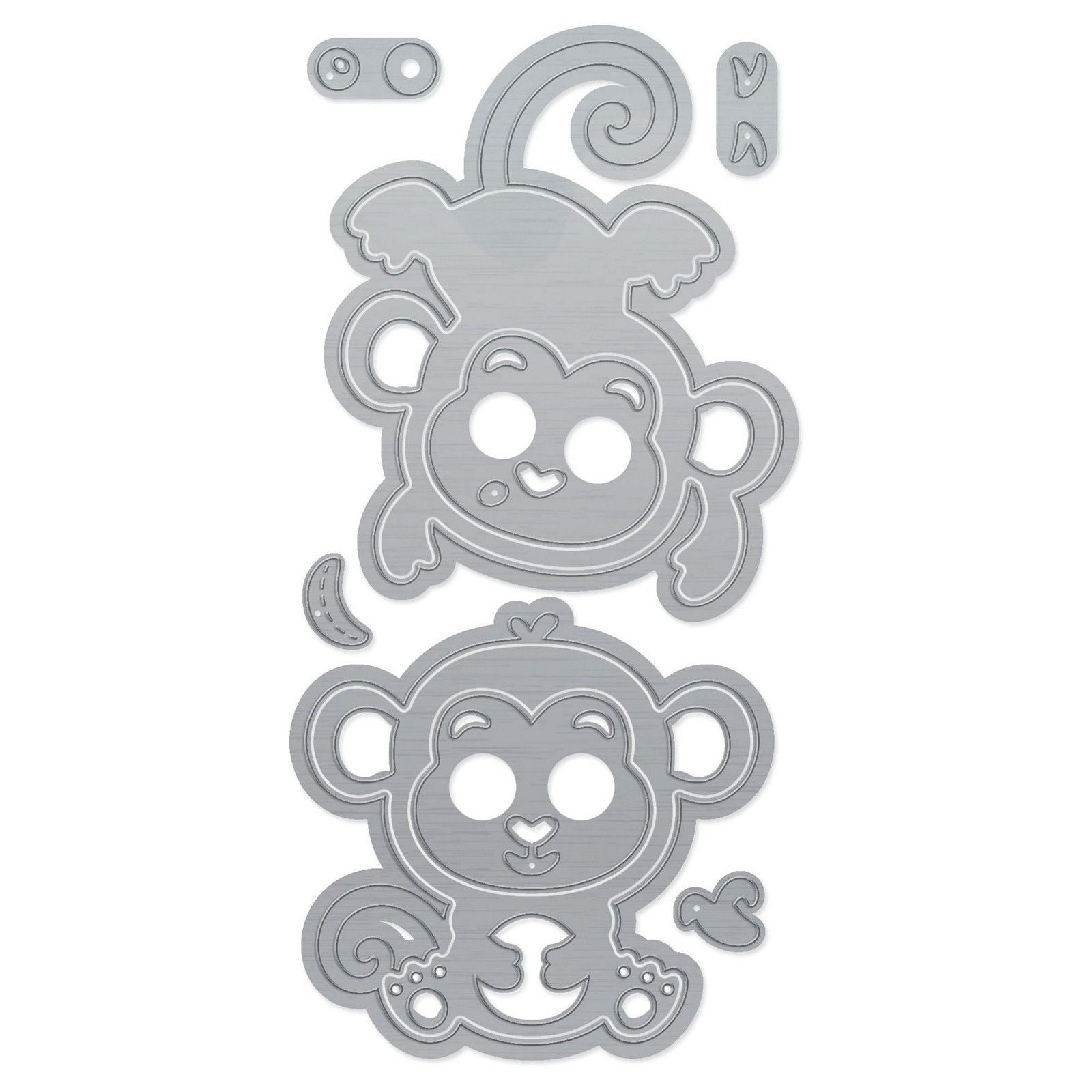 Tonic studios • wild about zoo die set monkeys