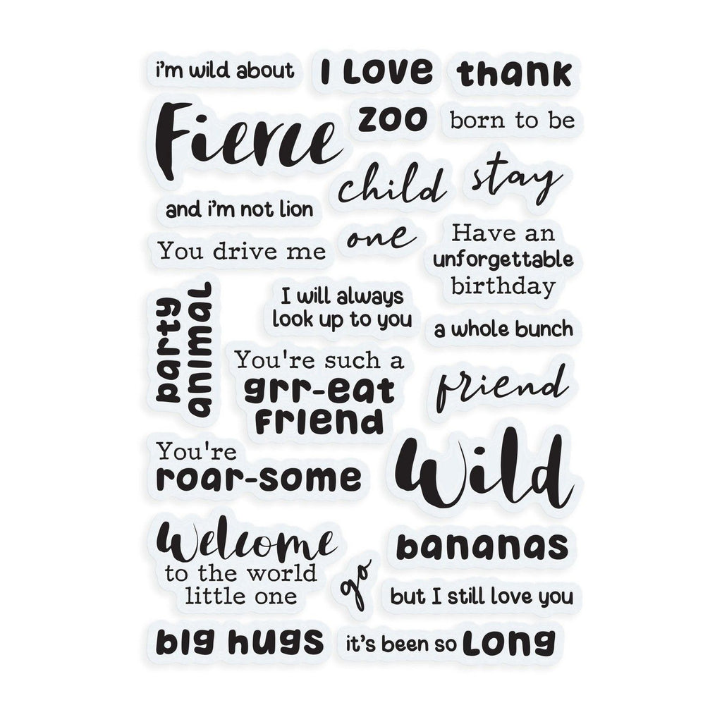 Tonic studios • stamp set wild about zoo