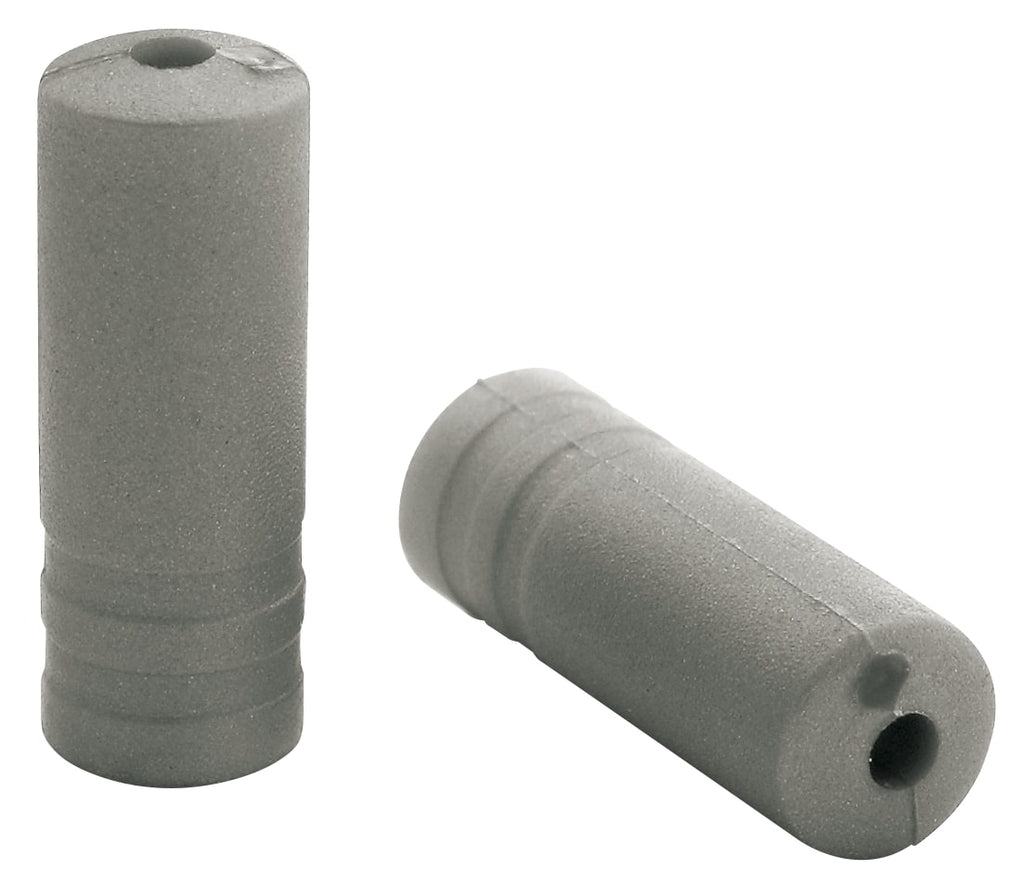Elvedes PVC-Kabelendkappen, 4,3 mm, silberfarben, 150 Stück im Glas