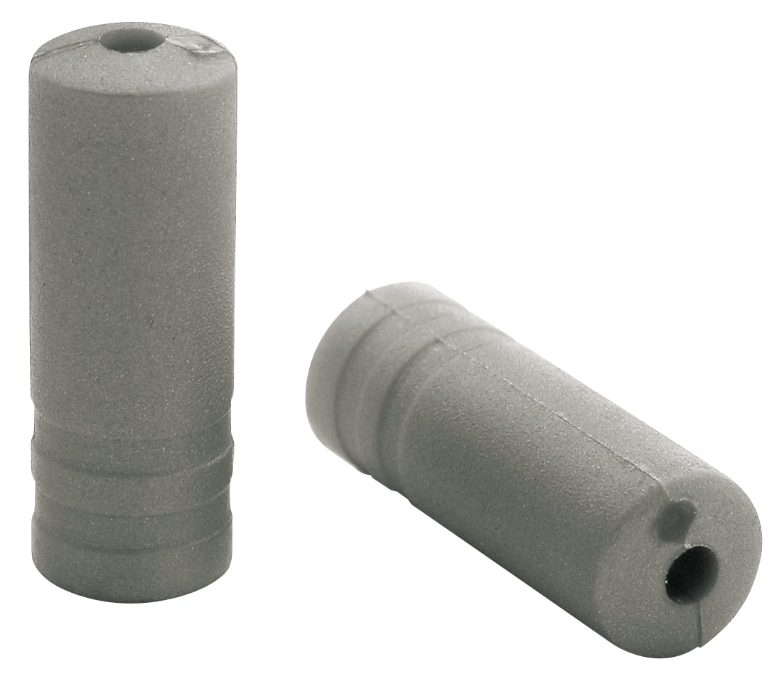 Elvedes PVC-Kabelendkappen, 4,3 mm, silberfarben, 150 Stück im Glas