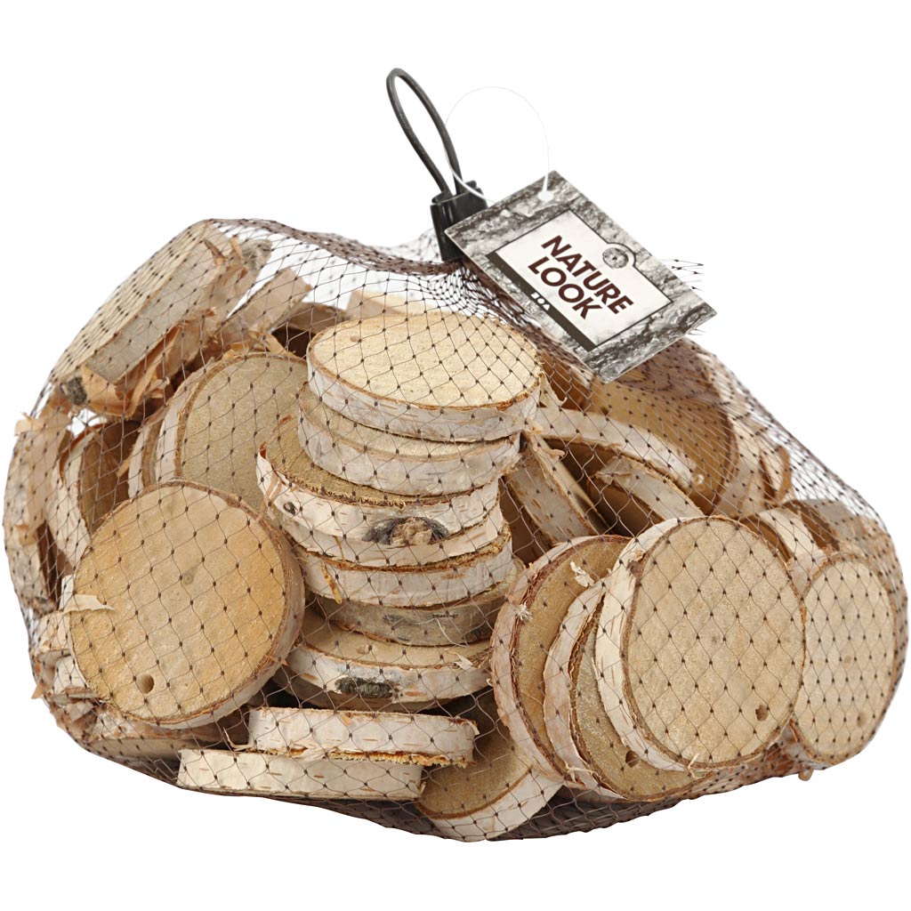 Creativ company houten schijven met gat, 500 gram
