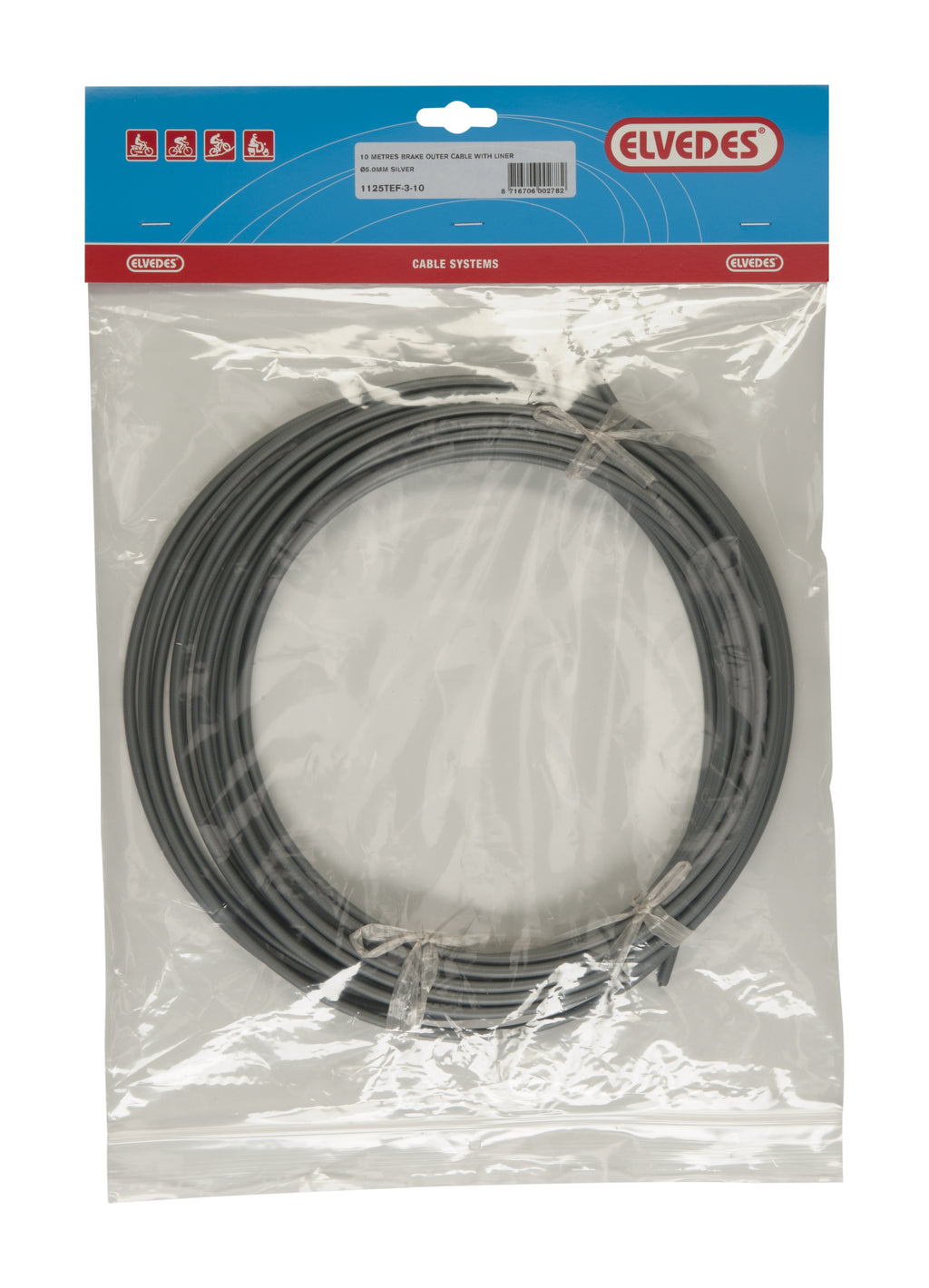 Elvedes Außenkabel 5 mm (10 m) Teflon Silber 1125tef-3-10
