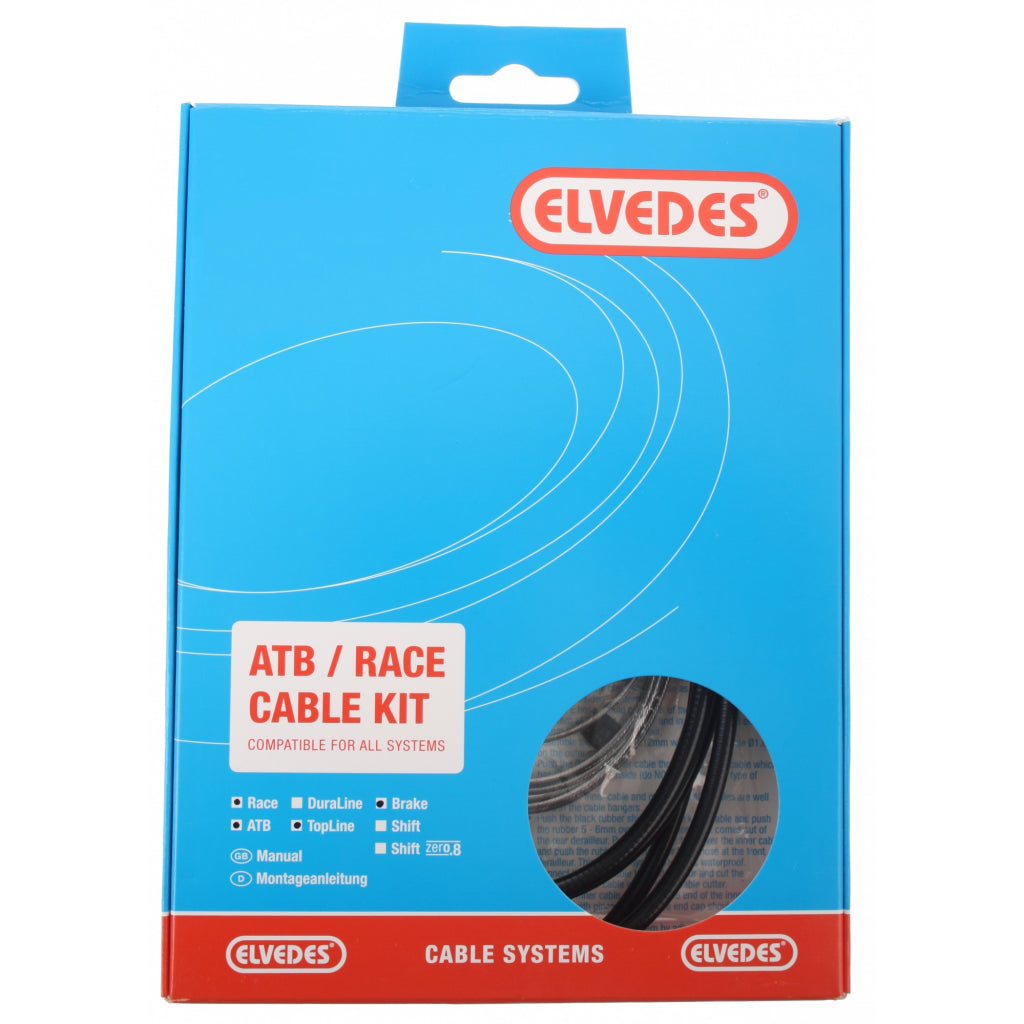 Elvedes Rem Kabelsatz ATB Race Komplett - Schwarz (in Box)