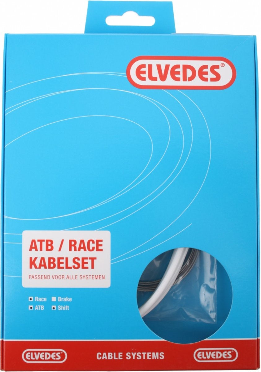Schaltzug Satz Elvedes MTB/Race Komplett - Weiß (im Karton)