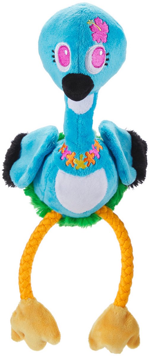 Bark - ani the nene goose - gans met flostouw poten - blauw - 35x16x12 cm one size