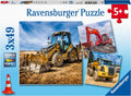 Ravensburger Puzzle „Baumaschinen bei der Arbeit“, 3 x 49 Teile.