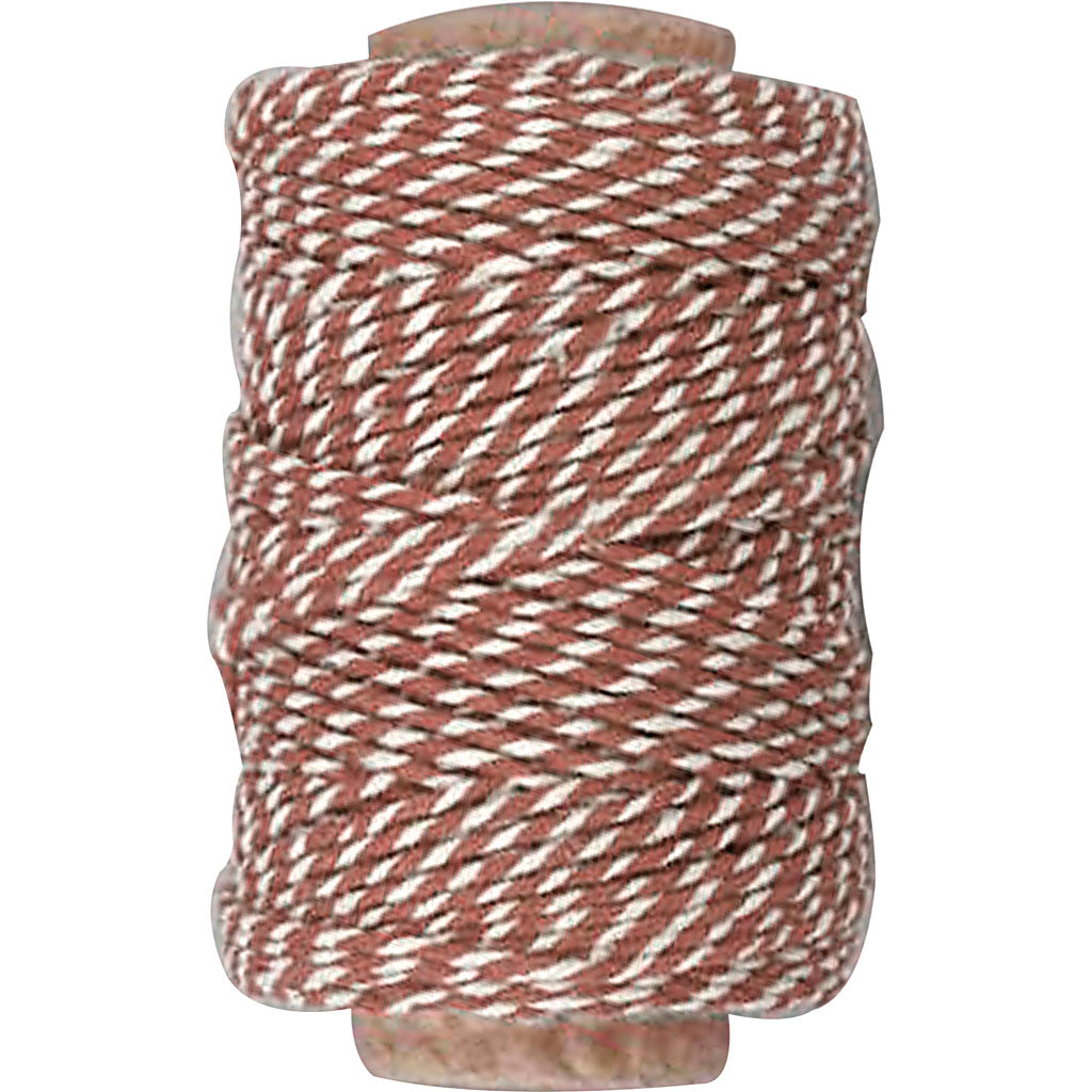Creativ company https: www.cchobby.nl katoenkoord-dikte-1-1-mm-bruin-wit-50-m-1-rol