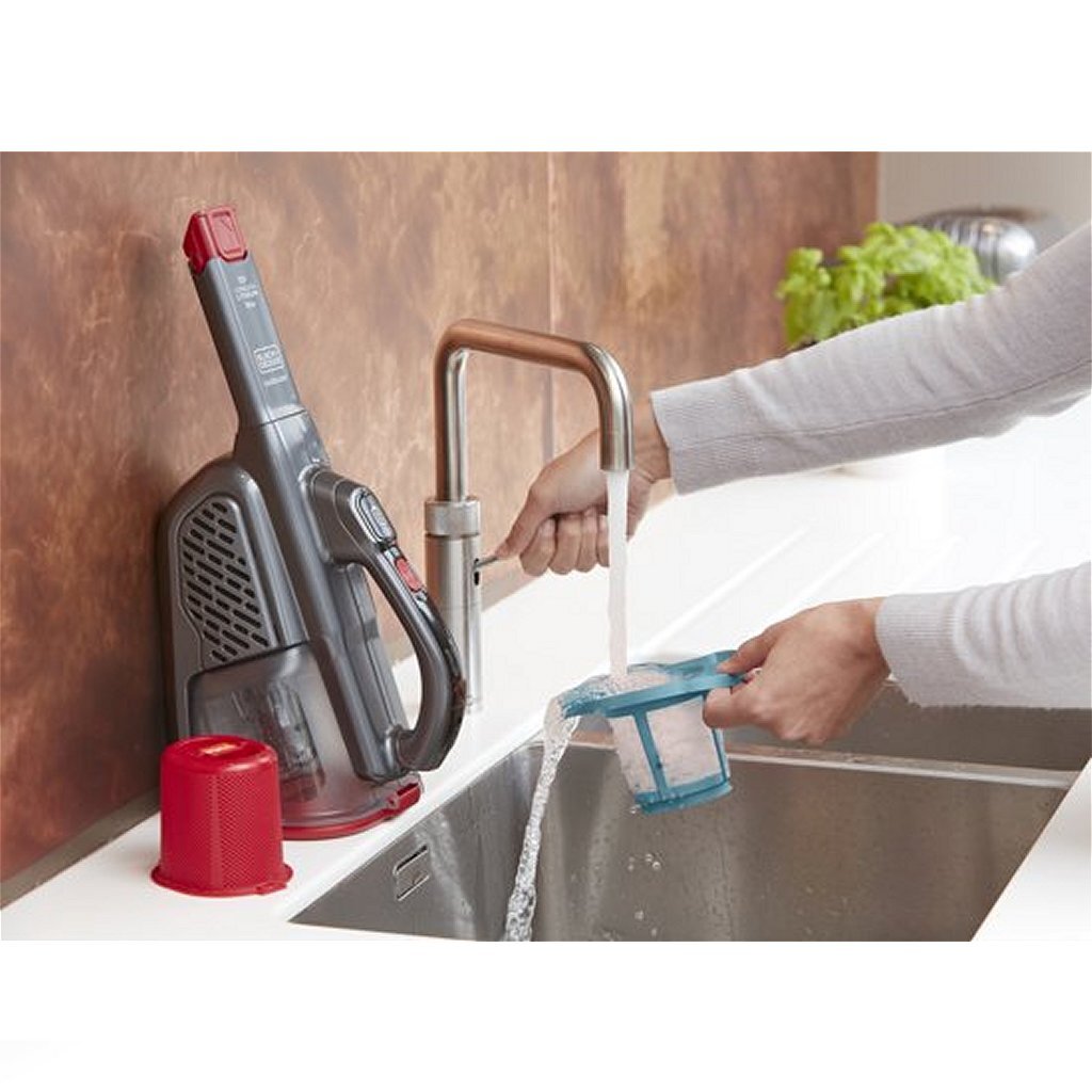 Black & Decker BHHV315B-QW Handstaubsauger rot schwarz