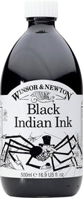 Winsor newton - hobby inkt - oost indische inkt - zwart - 250ml