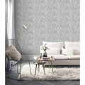 DUTCH WALLCOVERINGS Tapete Flüssigmarmor Grau
