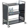Abi serveerwagen 3bodems 70x40x84cm zwart