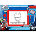 Magnetisches Zeichenbrett der Avengers + Stempel