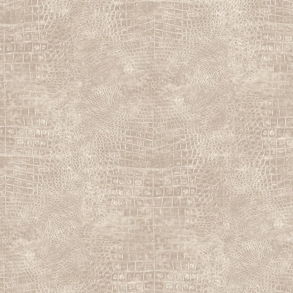 Nordwandtapete, Krokodillederbeige
