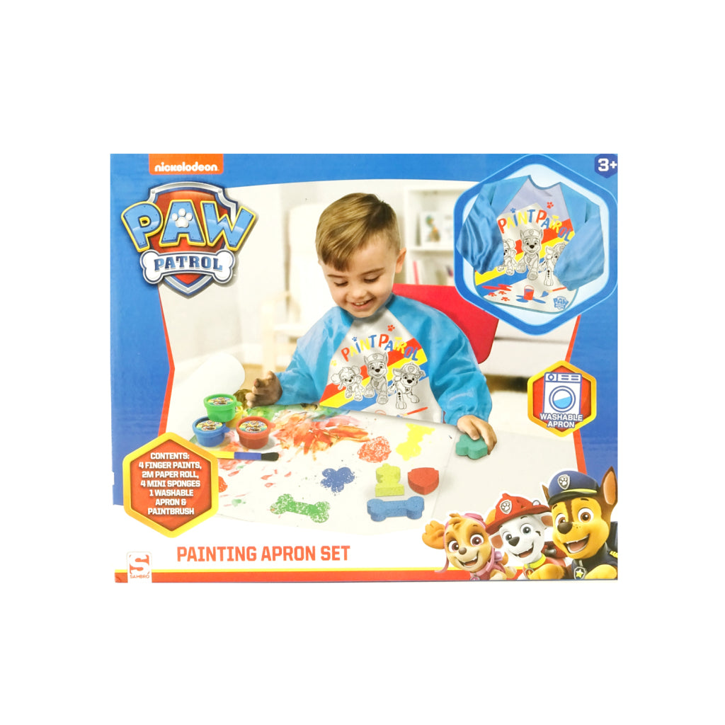 Paw Patrol Fingerfarben-Set mit Schürze, blau
