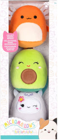 Jazwares micromallows - 3 pack plush squishmallows (mireya, roah, nico) 6cm