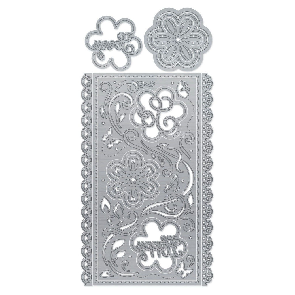 Tonic studios • mini slimline die set funky flowers
