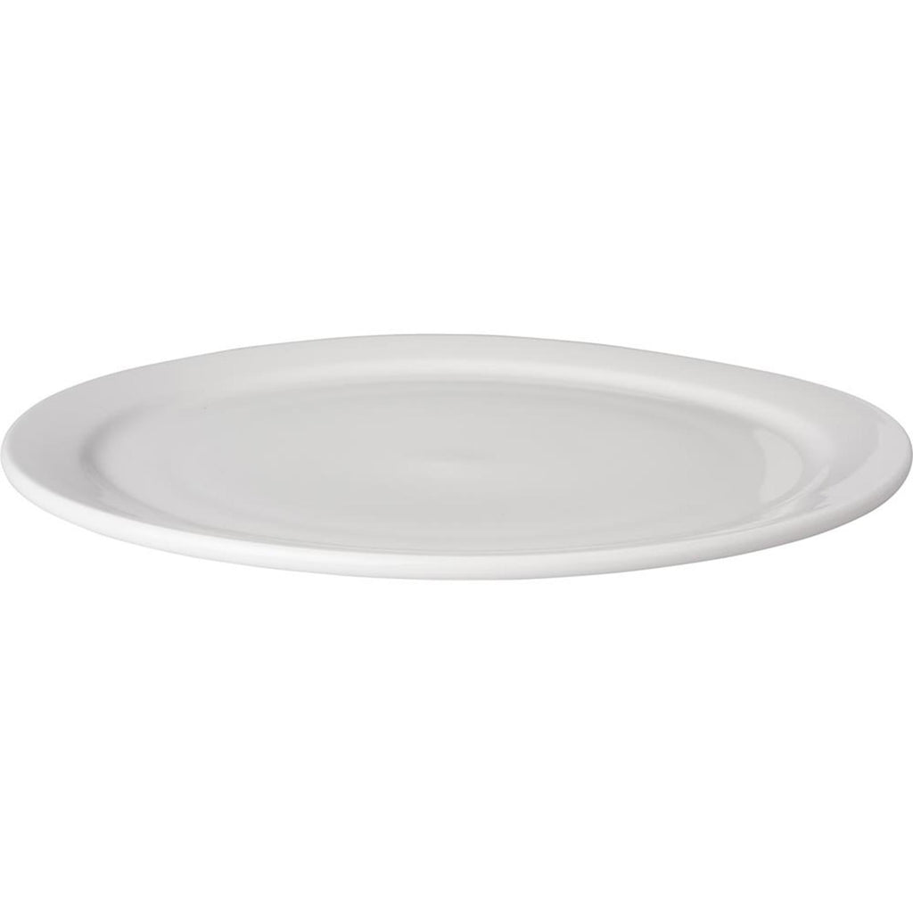 Mammoet bord smalle rand bugetline porselein wit 26 cm (set van 3 )