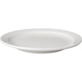 Mammoet bord smalle rand budgetline porselein wit 21cm (set van 6)