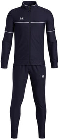 Under armour ua b challenger tracksuit-blu jongens trainingspak - midnight navy - wit 164