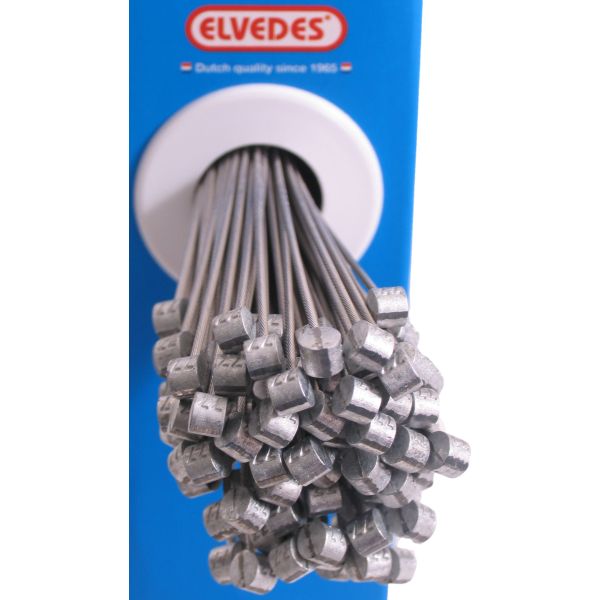 Bremsinnenzug Elvedes 2000 mm Edelstahl ø1,5 mm T-Nippel (100 Stück)